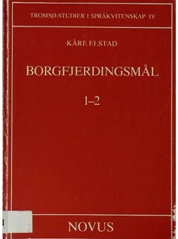 Omslag: "Borgfjerdingsmål 1-2" av Kåre Elstad